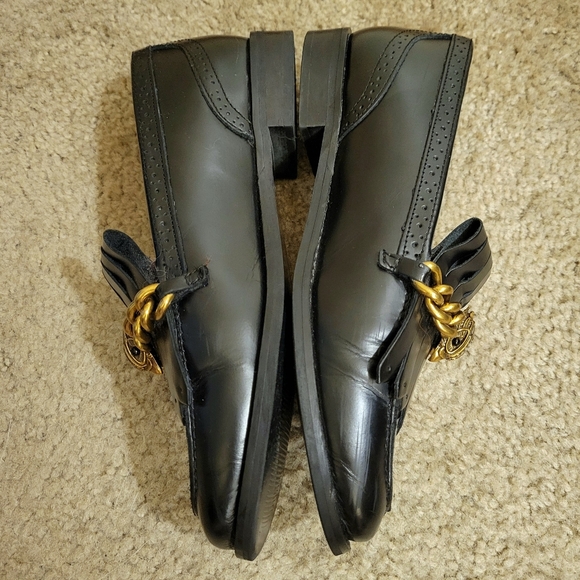 Kurt Geiger Chelsea Formal Loafer in Black with Eagle - Picture 5 of 9